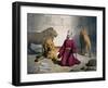 Daniel in Lions' Den from Old Testament, End of 19th Century by Bequet, Delagrave Edition, Paris-null-Framed Giclee Print