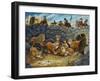 Daniel in Lions Den-Bill Bell-Framed Giclee Print