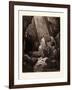 Daniel in the Den of Lions, by Gustave Dore, 1832 - 1883-Gustave Dore-Framed Giclee Print