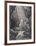 Daniel in the Den of Lions, Daniel 6:16-17, Illustration from Dore's 'The Holy Bible', Engraved…-Gustave Doré-Framed Giclee Print