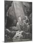 Daniel in the Den of Lions, Daniel 6:16-17, Illustration from Dore's 'The Holy Bible', Engraved…-Gustave Doré-Mounted Giclee Print