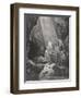 Daniel in the Den of Lions, Daniel 6:16-17, Illustration from Dore's 'The Holy Bible', Engraved…-Gustave Doré-Framed Premium Giclee Print