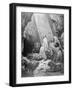 Daniel in the Den of Lions, Engraved by Antoine Alphee Piaud, C.1868-Gustave Doré-Framed Giclee Print