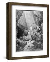 Daniel in the Den of Lions, Engraved by Antoine Alphee Piaud, C.1868-Gustave Doré-Framed Giclee Print