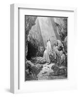 Daniel in the Den of Lions, Engraved by Antoine Alphee Piaud, C.1868-Gustave Doré-Framed Giclee Print