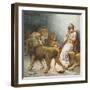 Daniel in the Lion's Den-Ambrose Dudley-Framed Giclee Print