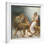 Daniel in the Lion's Den-Ambrose Dudley-Framed Giclee Print