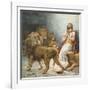 Daniel in the Lion's Den-Ambrose Dudley-Framed Giclee Print