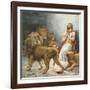 Daniel in the Lion's Den-Ambrose Dudley-Framed Giclee Print