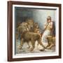 Daniel in the Lion's Den-Ambrose Dudley-Framed Giclee Print