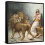 Daniel in the Lion's Den-Ambrose Dudley-Framed Stretched Canvas