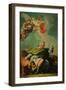 Daniel in the Lion's Den-Gaetano Previati-Framed Giclee Print