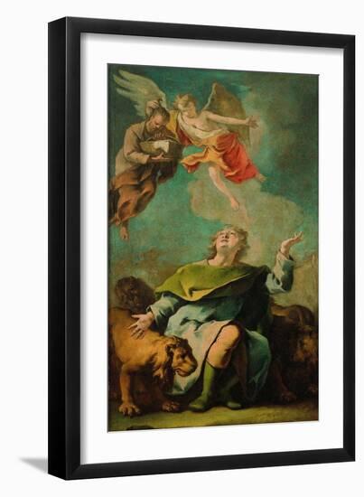 Daniel in the Lion's Den-Gaetano Previati-Framed Giclee Print