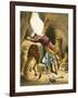 Daniel in the Lion's Den-English-Framed Giclee Print