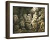 Daniel in the Lion's Den-English-Framed Giclee Print