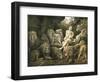 Daniel in the Lion's Den-English-Framed Giclee Print