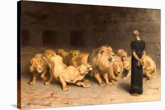 Daniel in the Lions' Den, 1872-Briton Rivi?re-Stretched Canvas