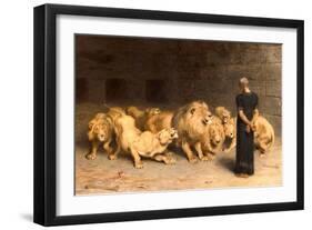 Daniel in the Lions' Den, 1872-Briton Rivi?re-Framed Premium Giclee Print