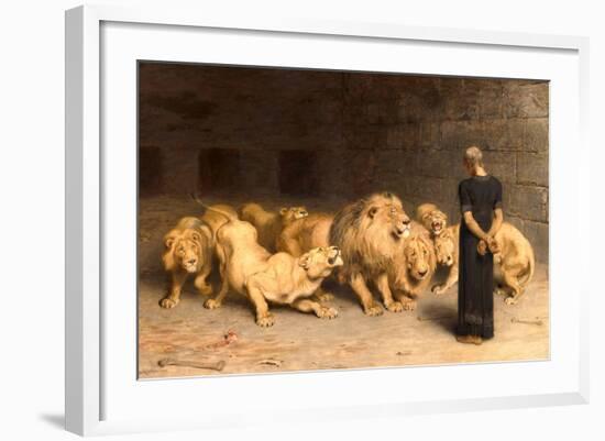 Daniel in the Lions' Den, 1872-Briton Rivi?re-Framed Giclee Print