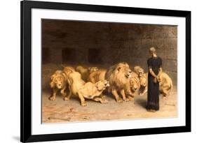 Daniel in the Lions' Den, 1872-Briton Rivi?re-Framed Giclee Print