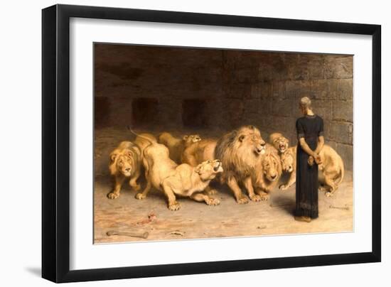 Daniel in the Lions' Den, 1872-Briton Rivi?re-Framed Giclee Print