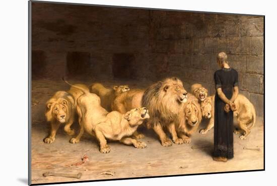 Daniel in the Lions' Den, 1872-Briton Rivi?re-Mounted Giclee Print