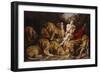 Daniel in the Lions' Den. Ca. 1614 - 16-Peter Paul Rubens-Framed Giclee Print