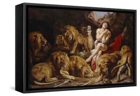 Daniel in the Lions' Den. Ca. 1614 - 16-Peter Paul Rubens-Framed Stretched Canvas