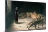 Daniel in the Lions Den, Mezzotint by J. B. Pratt, with Hand Colouring-Briton Rivi?re-Mounted Premium Giclee Print