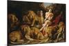 Daniel in the Lions' Den-Peter Paul Rubens-Mounted Premium Giclee Print