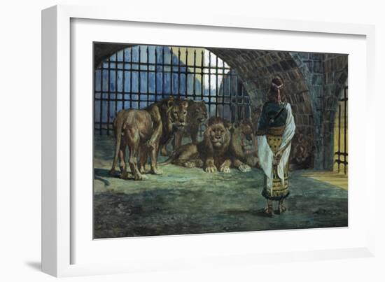 Daniel in the Lions Den-James Tissot-Framed Giclee Print
