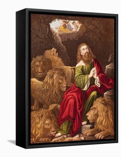 Daniel in the Lions' Den-null-Framed Stretched Canvas