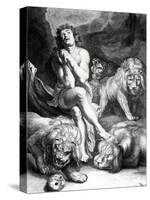 Daniel in the Lions' Den-Peter Paul Rubens-Stretched Canvas