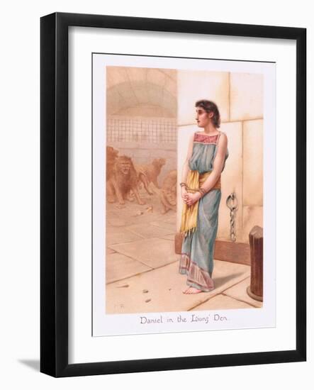 Daniel in the Lions Den-Henry Ryland-Framed Giclee Print
