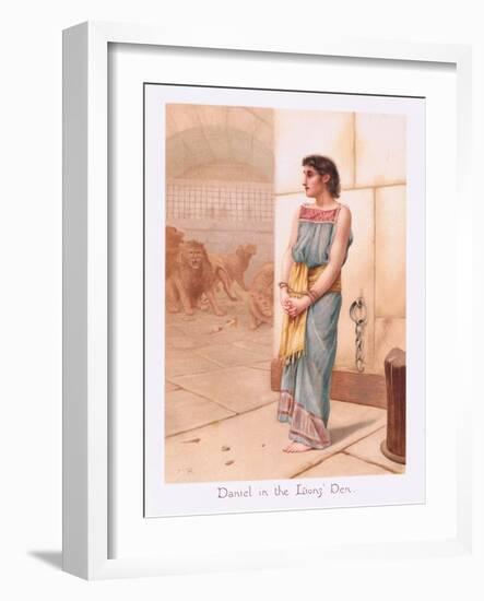 Daniel in the Lions Den-Henry Ryland-Framed Giclee Print