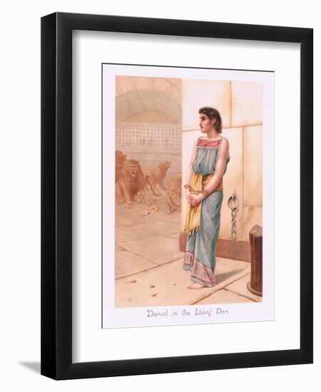 Daniel in the Lions Den-Henry Ryland-Framed Giclee Print