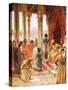 Daniel Interprets the Dream of Nebuchadnezzar-William Brassey Hole-Stretched Canvas