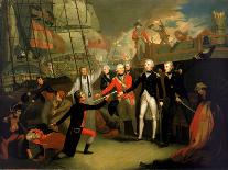 Surrender of the Spanish Ship 'San Josef' after the Battle of Cape St Vincent, 1797-Daniel Orme-Framed Stretched Canvas