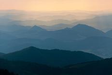 Evening Colored View of Blue Horizons-Daniel Prudek-Photographic Print