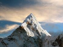 Black and White View of Ama Dablam - Way to Everest Base Camp - Nepal-Daniel Prudek-Photographic Print