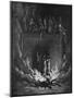 Daniel's companions in the fiery furnace-Gustave Dore-Mounted Giclee Print