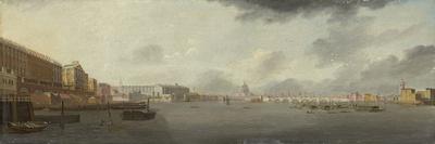 A View of the Thames Looking East with the Adelphi, Somerset House, and Saint Paul's Cathedral, C.1-Daniel Turner-Giclee Print