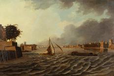 A View of the Thames with Westminster Bridge and Lambeth Palace, 1805-Daniel Turner-Giclee Print