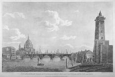 A View of the Thames with Westminster Bridge and Lambeth Palace, 1805-Daniel Turner-Giclee Print