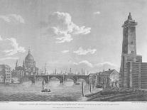 A View of Westminster Bridge (Oil on Panel)-Daniel Turner-Framed Giclee Print