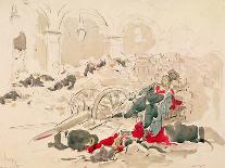 Barricade on the Rue De Rivoli During the Paris Commune, 1871-Daniel Urrabieta Vierge-Giclee Print