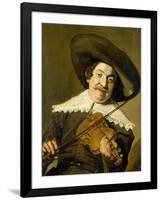 Daniel Van Aken Playing the Violin, C.1640-Frans Hals-Framed Giclee Print