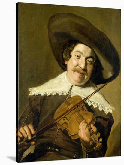 Daniel Van Aken Playing the Violin, C.1640-Frans Hals-Stretched Canvas