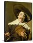 Daniel Van Aken Playing the Violin, C.1640-Frans Hals-Stretched Canvas