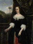 Portrait of Dina Lems, Wife of Jan Valckenburgh-Daniel Vertangen-Framed Art Print